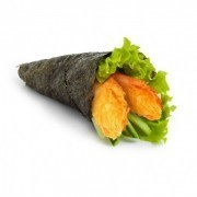 Temaki tempura avocat salade curry
